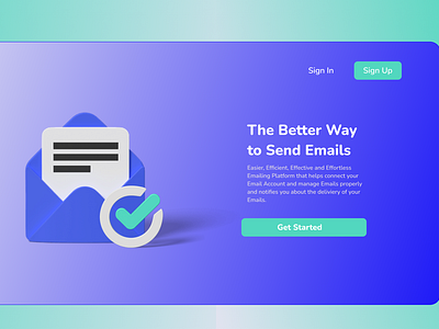 Email Marketing Website UI