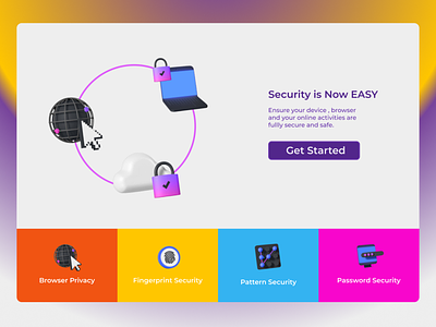 Cyber Security Webpage UI