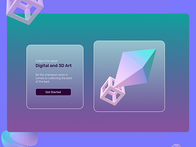 Digital and 3D Art Lading page branding codinglife design graphic design ui uiuxdesign webdesign