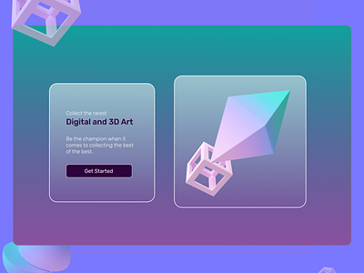 Digital and 3D Art Lading page