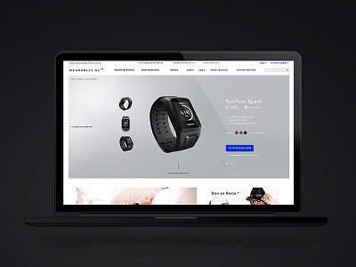 Wearables.nl ui ux wearables webdesign webshop