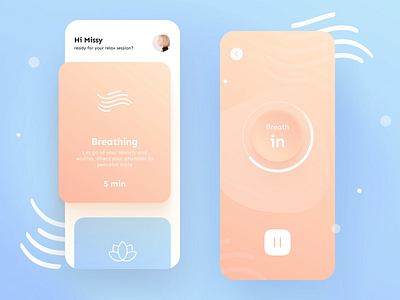 mind wellness app app design icon illustration ui uiux ux