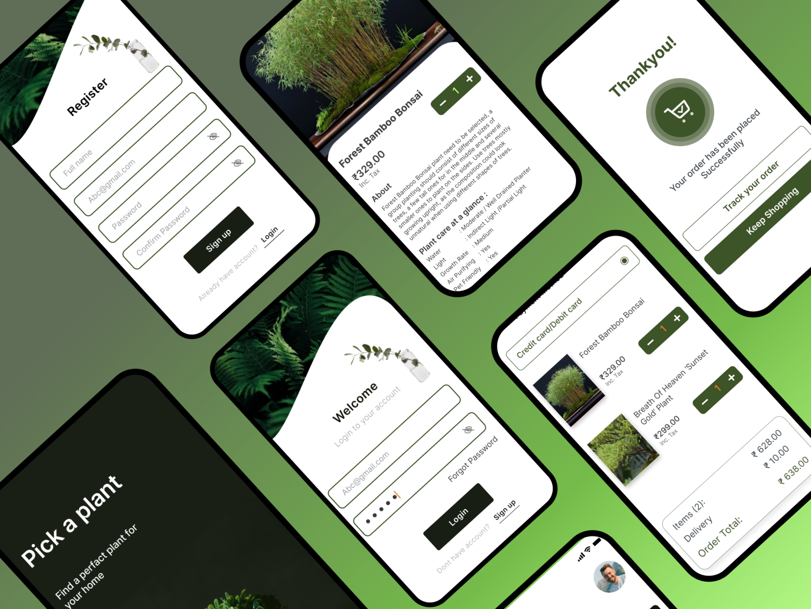 Plant ordering application by khushali on Dribbble