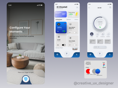 Smart home app branding design graphic design icon illustration logo ui ux