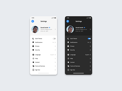 Daily UI #007 - Settings