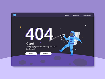 Daily UI #008 - 404 Page