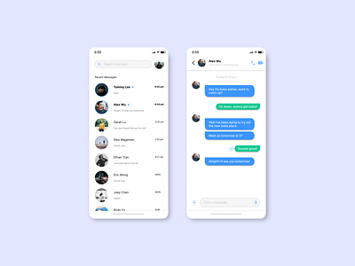 Daily UI #013 - Direct Messaging