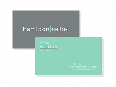 Hamilton Seibel Business Card business card law firm lawyer mockup stationery