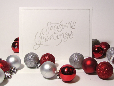 Season's Greetings card christmas cursive etsy for hand lettering holidays lettering sale script stationery