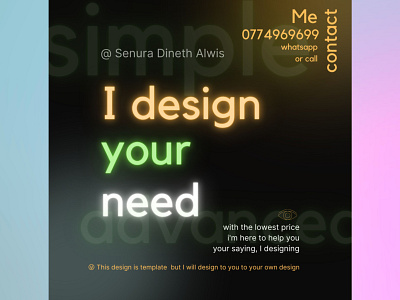 I Design Your Need 😉 canva graphic design