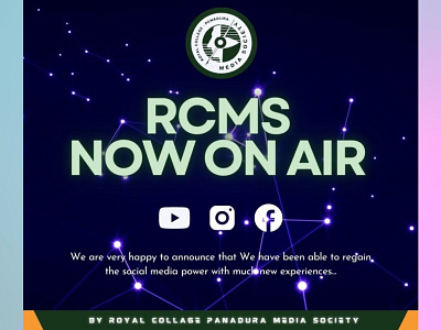 Now On Air canva graphic design rcms
