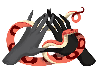 Snake III cute hands illuminati illustration snake snakes snakes for life