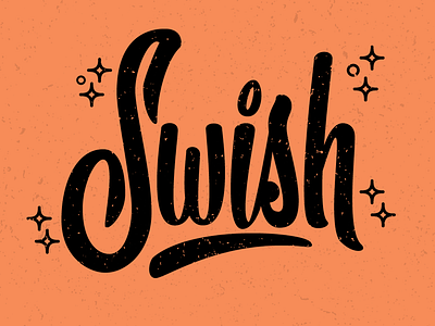 Swish handlettering handtype kanye west lettering script swish texture type typography vector