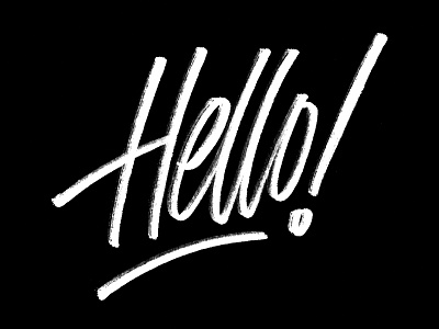 Hello! brush pen handlettering handtype hello lettering script texture tombow type typography