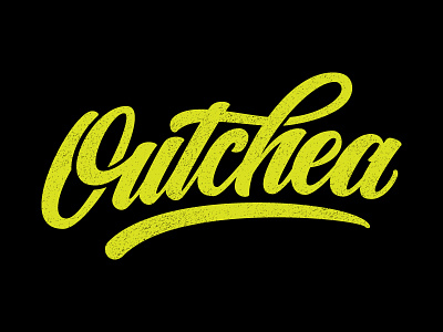 Outchea handlettering illustrator lettering out here outchea type typography vector