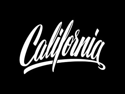California california handlettering illustrator lettering type typography vector