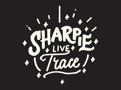 Sharpie Live Trace handlettering illustrator lettering live trace script sharpie texture type typography vector