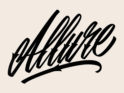 Rusty McJenkins, IV allure goodtype hand lettering lettering script texture type typography vector
