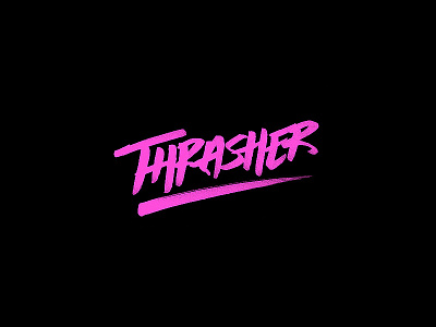 Thrasher handlettering lettering process thrasher type typography wip