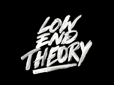Low End Theory a tribe called quest acrylic atcq brush handlettering lettering low end theory paint texture type typography