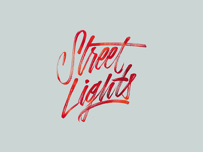 Street Lights 808s and heartbreak handlettering kanye west lettering process street lights type typography wip