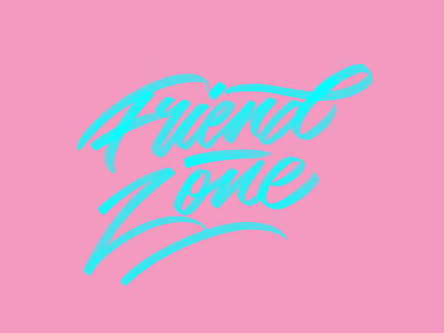 Drunk, Pt. II brush pen friend zone handlettering lettering photoshop pink script texture thundercat tombow type typography