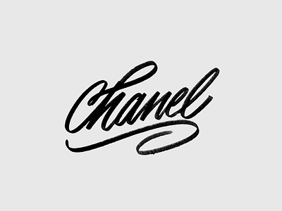 Chanel chanel crayola frank ocean handlettering lettering marker photoshop script texture type typography