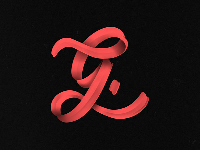 Goodtype "G" g goodtype handlettering lettering photoshop procreate script shadow type shadows type typography