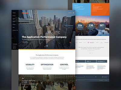 Riverbed Homepage Redesign design ui ux web website