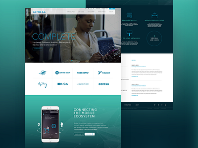 Gimbal website redesign design ui ux web website