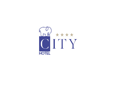 City Hotel brand elephant graphicdesign identity kosovo logo logodesign luxury stars