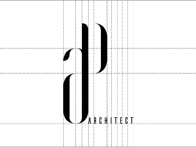 AP | Architect architect black grids identity kosovo logo luxury minimal white
