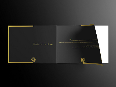 The introduction of a luxury catalog for Dekoriti albania black brand catalog company gold kosovo luxury matt paper print