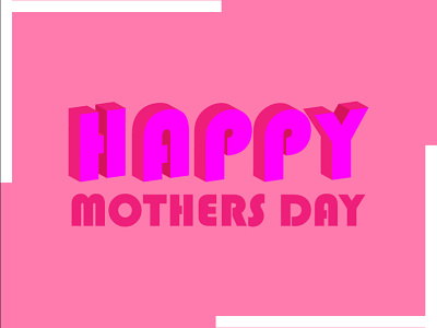 Happy Mothers Day (SM Graphic Piece) design typography vector