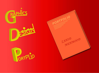 Portfolio Cover design graphic design typography