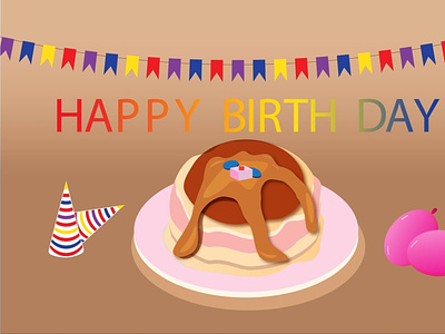 Birthday Gift Card design graphic design illustration
