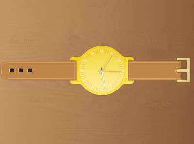 Wrist Watch illustration design graphic design typography