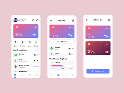 Banking mobile app bank bank mobile app banking finance finance app ios finance mobile app ios app money app money management app money transfer ui ui kit wallet