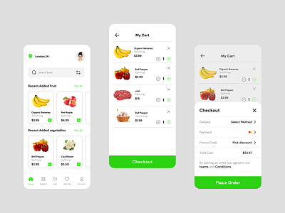 Groceries App branding burger food app food delivery food delivery app food ios app food mobile app graphic design grocery delivery grocery list grocery online grocery store pasta pizza ui ui kit