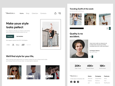 Fashion Landing Page Exploration