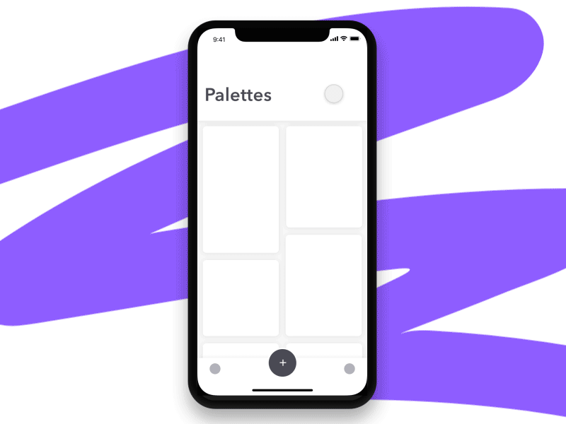 Paint Color Loading Animation animation color iphone x loading paint painting ui ux