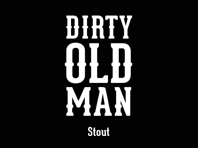Dirty Old Man branding brewery design mascot packaging
