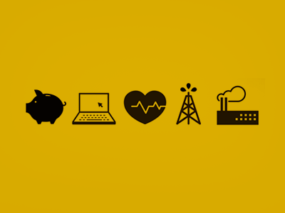 Iconography 2 computer design factory health icon iconography illustration oil piggy bank