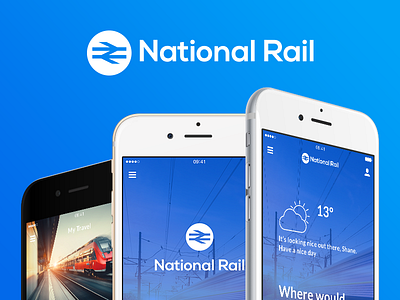 National Rail Rebrand & Concept app app brand branding design rail trains ui ux