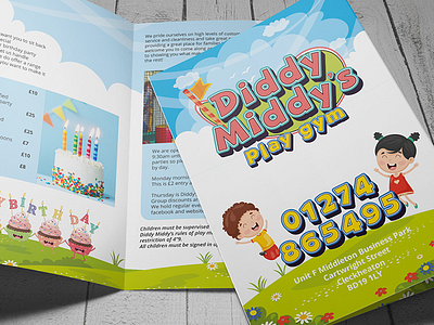 Diddy Middy's Brand Identity brand brochure gym identity logo soft play