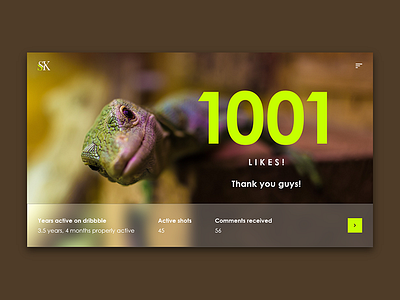 Thank you - 1001 likes! adobe xd design happy smile thank you ui ux