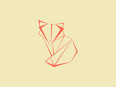 Origami Animals Series - Fox animal brand design fox icon illustration logo low poly origami vector