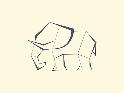 Origami Animals Series - Elephant africa design elephant fold icon illustration illustrationart logo minimal origami paper vector