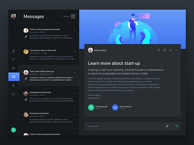 Web Dashboard & Statistics UI Kit 2 Dark