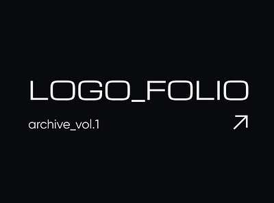 Logo_folio vol.1 branding graphic design logo logotype minimal typography